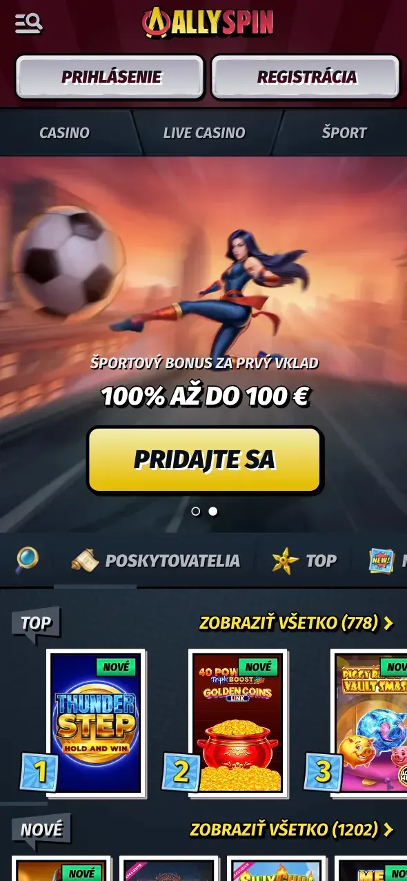 Mobilné hry v Allyspin